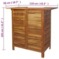 Miniatyrbild 10 av 10: The Living Store Barbord 110x50x105 cm massivt akaciaträ -  Utebord