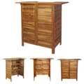 Miniatyrbild 1 av 10: The Living Store Barbord 110x50x105 cm massivt akaciaträ -  Utebord