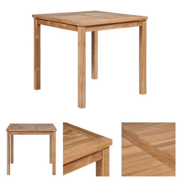 The Living Store havebord 80x80x77 cm massivt teaktræ -  Haveborde