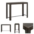 Miniatyrbillede 1 af 7: The Living Store barbord til haven 140,5x60,5x110,5 cm polyrattan brun -  Haveborde