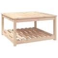 Miniatyrbillede 3 af 9: The Living Store havebord 82,5x82,5x45 cm massivt fyrretræ -  Haveborde