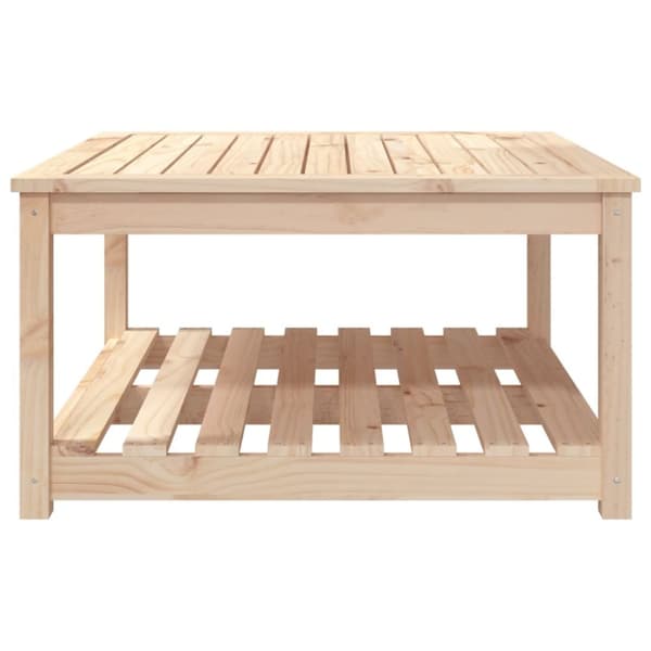 The Living Store havebord 82,5x82,5x45 cm massivt fyrretræ - Haveborde