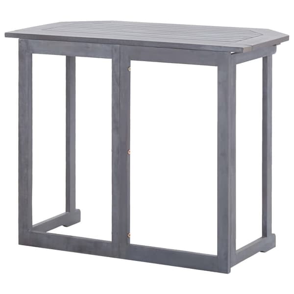 The Living Store Kokoontaittuva parvekepöytä 90x50x74 cm täysi akaasiapuu -  Ulkopöydät