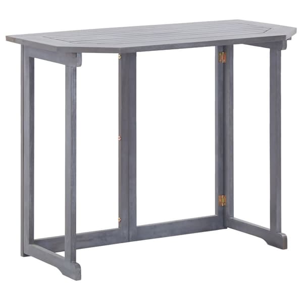 The Living Store Kokoontaittuva parvekepöytä 90x50x74 cm täysi akaasiapuu -  Ulkopöydät