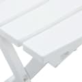 Miniatyrbillede 6 af 8: The Living Store foldbart havebord 45,5 x 38,5 x 50 cm hvid -  Haveborde