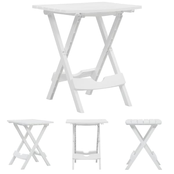 The Living Store foldbart havebord 45,5 x 38,5 x 50 cm hvid -  Haveborde