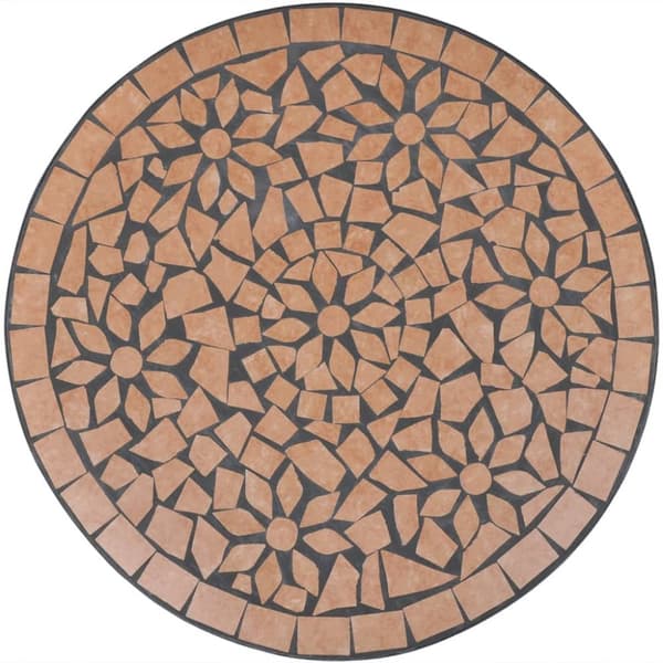 The Living Store Cafébord terrakotta 60 cm mosaik -  Utebord