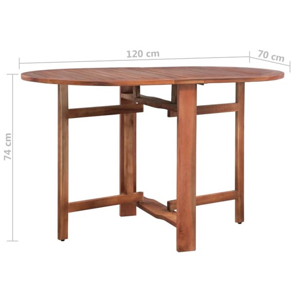 The Living Store havebord 120x70x74 cm massivt akacietræ - Haveborde