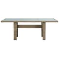 Miniatyrbillede 3 af 7: The Living Store havebord 200x100x74 cm glas og polyrattan brun -  Haveborde