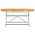 Miniatyrbillede 3 af 7: The Living Store havebord 160x85x74 cm massivt akacietræ oval -  Haveborde