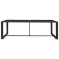 Miniatyrbillede 4 af 6: The Living Store havebord 120x60x66 cm aluminium antracitgrå -  Haveborde