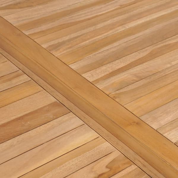 The Living Store havebord 150x90x77 cm massivt teaktræ - Haveborde