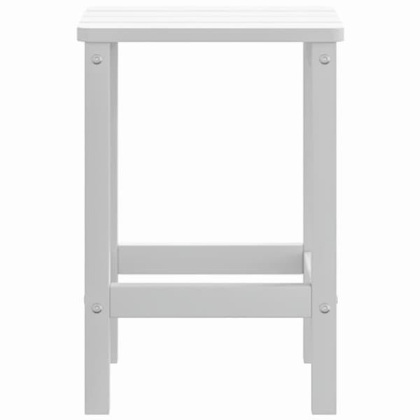 The Living Store Adirondack-havebord 38x38x46 HDPE hvid -  Haveborde