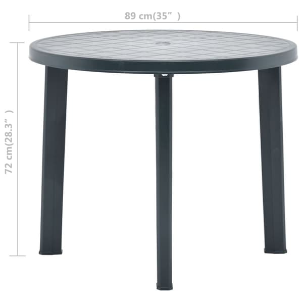The Living Store havebord 89 cm plastik grøn - Haveborde
