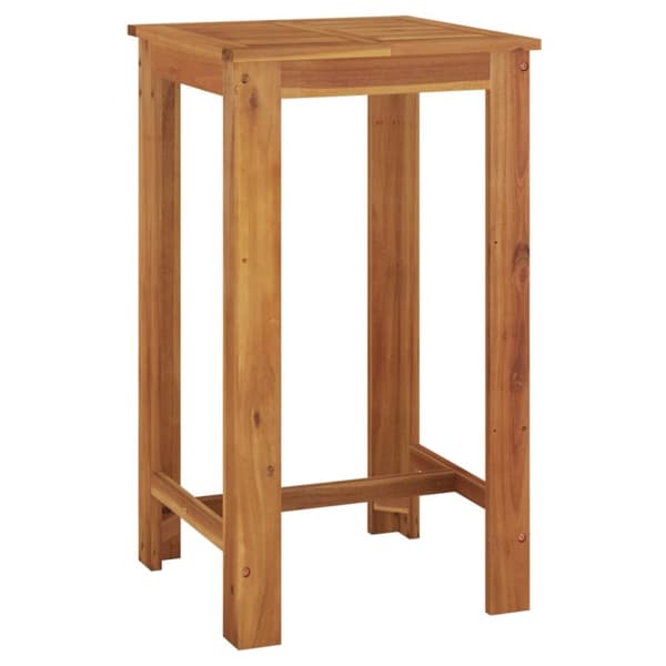 The Living Store barbord til haven 60x60x105 cm massivt akacietræ -  Haveborde