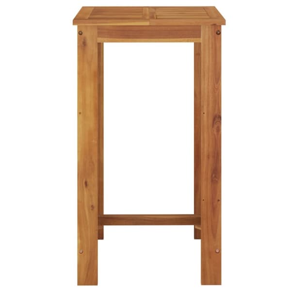 The Living Store barbord til haven 60x60x105 cm massivt akacietræ -  Haveborde