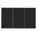 Miniatyrbillede 6 af 8: The Living Store havebord med glastop 150x90x75 cm polyrattan sort -  Haveborde