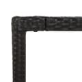 Miniatyrbillede 7 af 8: The Living Store havebord med glastop 150x90x75 cm polyrattan sort -  Haveborde