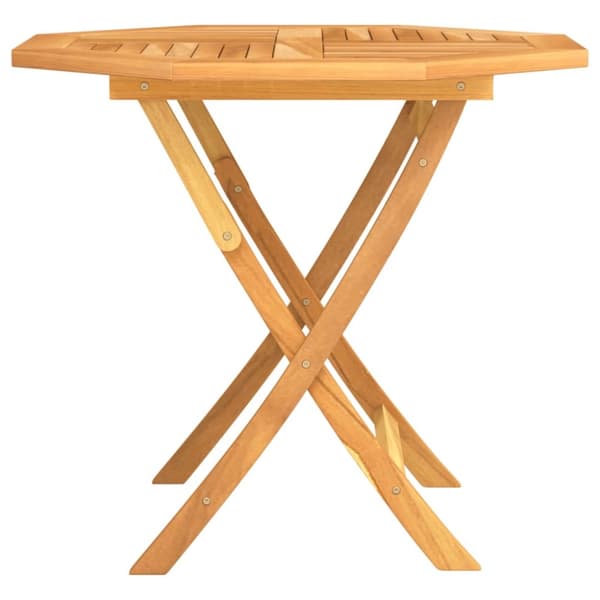 The Living Store Hopfällbart trädgårdsbord 85x85x76 cm massiv teak - Utebord
