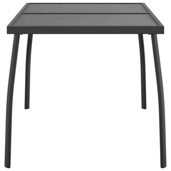 The Living Store havebord 110x80x72 cm stål og meshstof antracitgrå - Haveborde