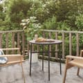 Miniatyrbillede 2 af 7: The Living Store tebord 45 cm polyrattan sort -  Haveborde