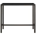 Miniatyrbillede 3 af 7: The Living Store barbord til haven 130x60x110 cm polyrattan og glas brun -  Haveborde