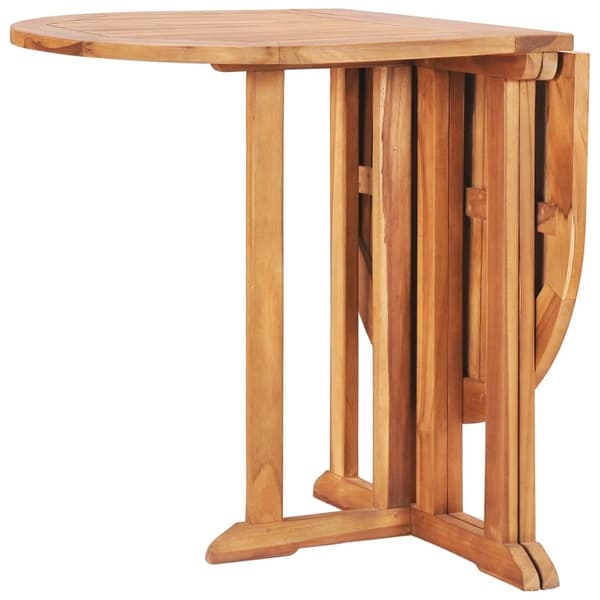 The Living Store foldbart havebord 120x70x75 cm massivt teaktræ - Haveborde
