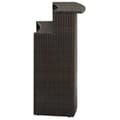 Miniatyrbillede 5 af 10: The Living Store barbord til haven 120x55x110 cm polyrattan brun -  Haveborde