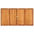 Miniatyrbillede 7 af 10: The Living Store havebord 180x90x75 cm polyrattan og akacietræ sort -  Haveborde