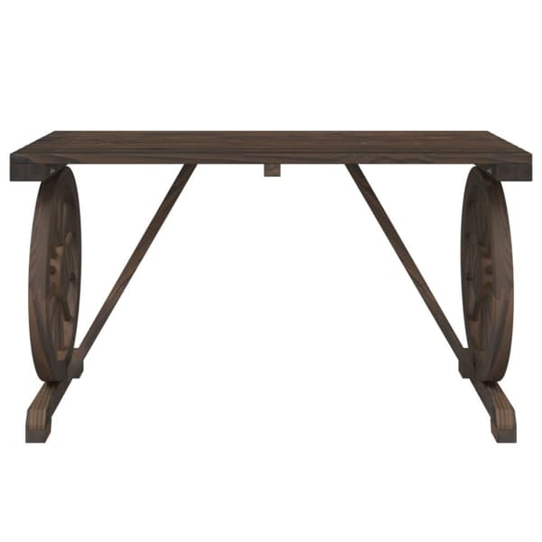 The Living Store Puutarhapöytä 115x55x65 cm täysi kuusi - Ulkopöydät