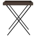 Miniatyrbillede 6 af 11: The Living Store bakkebord 65x40x75 cm polyrattan brun -  Haveborde