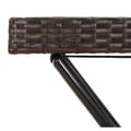 Miniatyrbillede 10 af 11: The Living Store bakkebord 65x40x75 cm polyrattan brun -  Haveborde