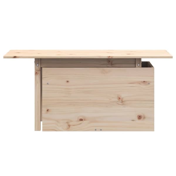 The Living Store havebord 100x50x75 cm massivt fyrretræ - Haveborde