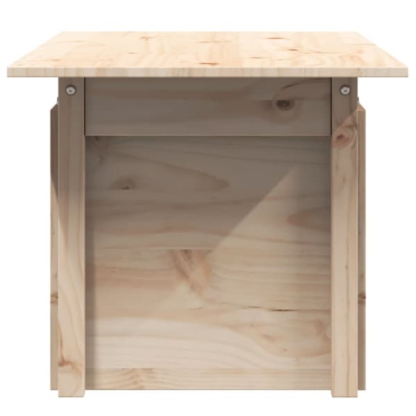 The Living Store havebord 100x50x75 cm massivt fyrretræ - Haveborde