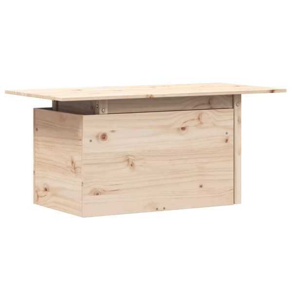 The Living Store havebord 100x50x75 cm massivt fyrretræ - Haveborde