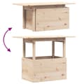 Miniatyrbillede 9 af 11: The Living Store havebord 100x50x75 cm massivt fyrretræ -  Haveborde