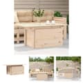 Miniatyrbillede 1 af 11: The Living Store havebord 100x50x75 cm massivt fyrretræ -  Haveborde