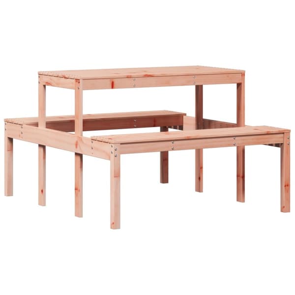 The Living Store Picknickbord 110x134x75 cm massivt douglasträ -  Utebord