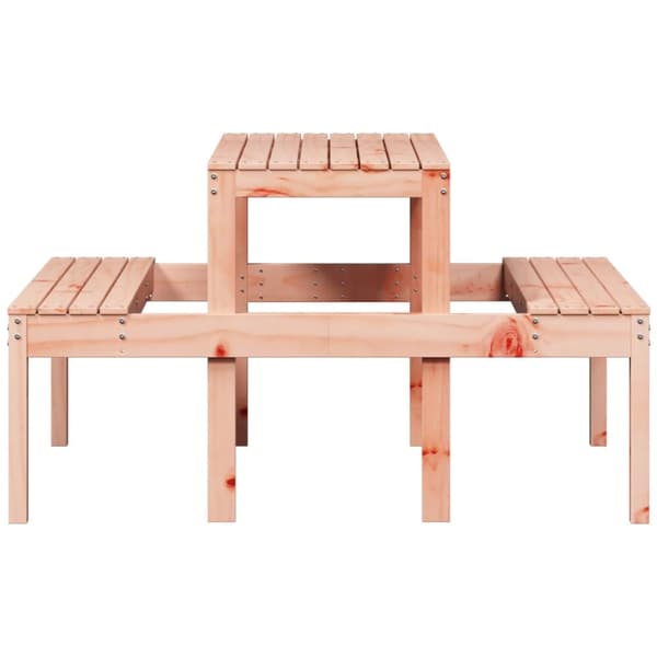 The Living Store Picknickbord 110x134x75 cm massivt douglasträ -  Utebord