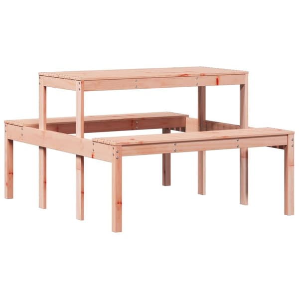 The Living Store Picknickbord 110x134x75 cm massivt douglasträ -  Utebord