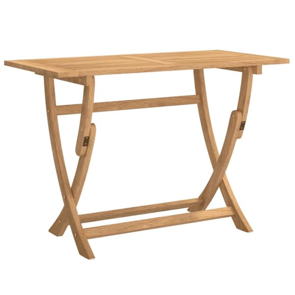 The Living Store Kokoontaittuva puutarhapöytä 110x55x75 cm täysi akasiapuu - Ulkopöydät