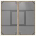 Miniatyrbild 8 av 11: The Living Store Trädgårdsbord med glasskiva beige 80x80x75 cm konstrotting -  Utebord