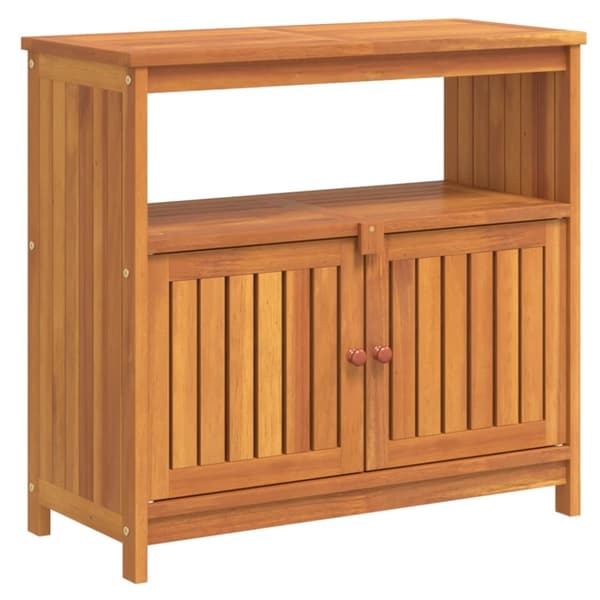 The Living Store konsolbord til haven 80x35x75 cm massivt akacietræ -  Haveborde