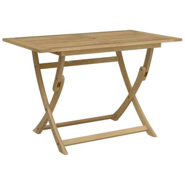The Living Store foldbart havebord 120x70x75 cm massivt akacietræ - Haveborde