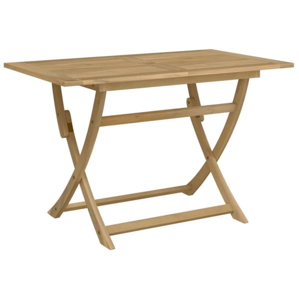 The Living Store foldbart havebord 120x70x75 cm massivt akacietræ - Haveborde
