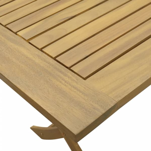 The Living Store foldbart havebord 120x70x75 cm massivt akacietræ - Haveborde