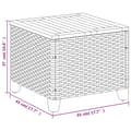 Miniatyrbillede 11 af 11: The Living Store havebord 45x45x37 cm polyrattan og akacietræ beige -  Haveborde