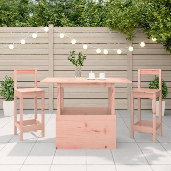 The Living Store Trädgårdsbord 100x50x75 cm massivt douglasträ -  Utebord