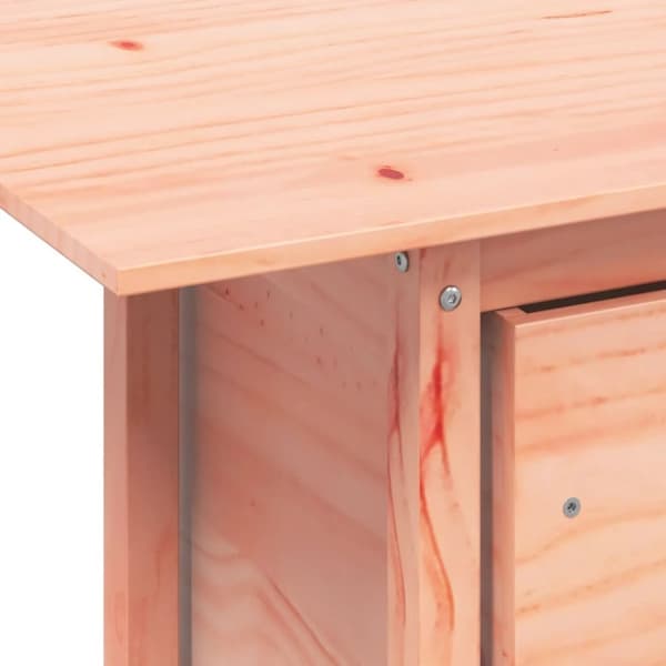 The Living Store Trädgårdsbord 100x50x75 cm massivt douglasträ -  Utebord