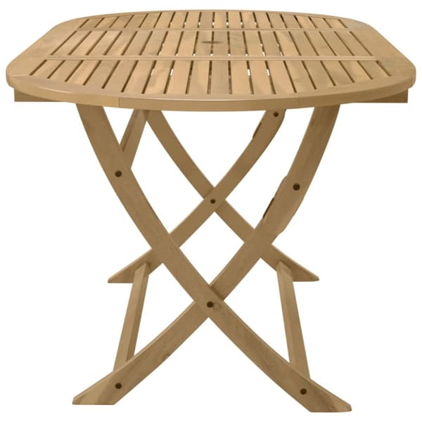 The Living Store Hopfällbart trädgårdsbord 160x85x75 cm massivt akaciaträ - Utebord
